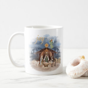 Julfesten Julhus i Rustic Farmhouse Kaffemugg