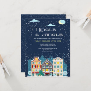 Julfesten Julhus Mingle och Jingle Kort