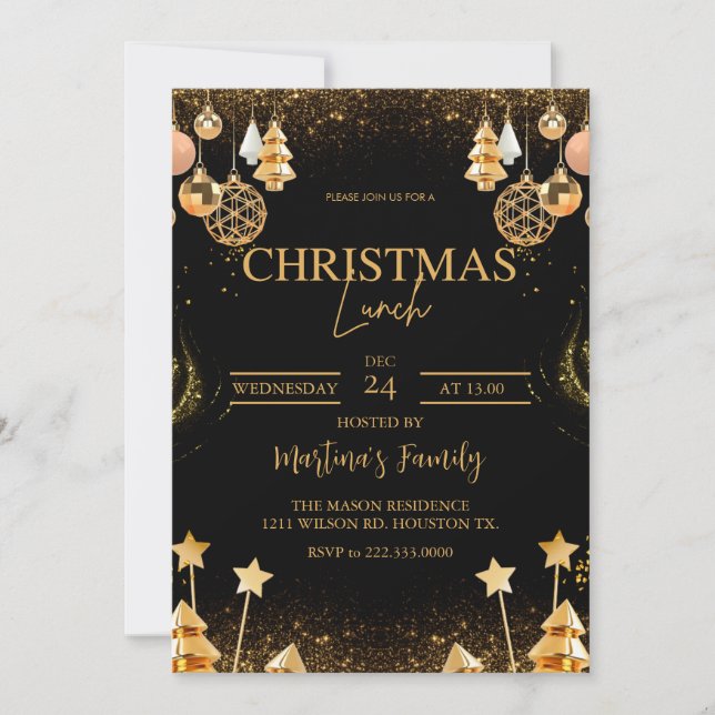 Julfesten Julstartbjudanden Inbjudningar (Framsida)