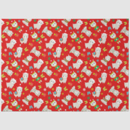 Julfesten Llamas på Röd