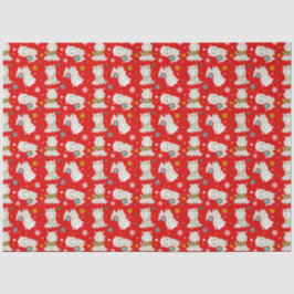 Julfesten Llamas på Röd