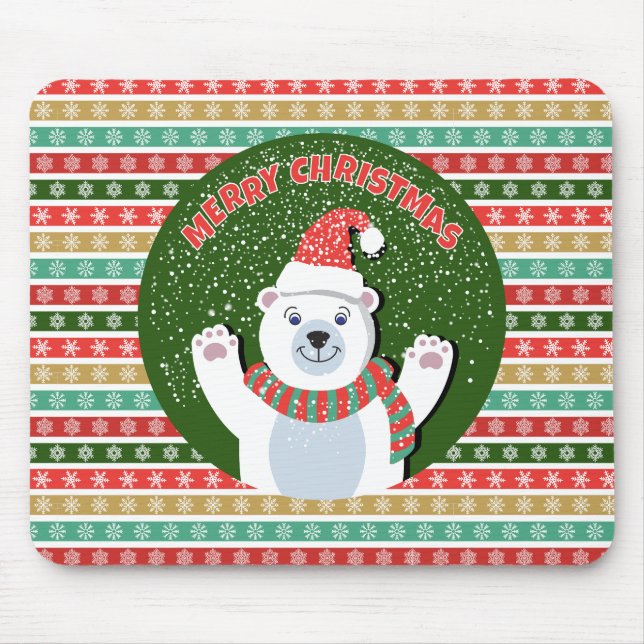 Julfesten mönster med Nalle Musmatta (Framsidan)