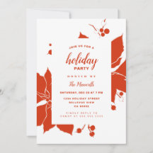 Julfesten Poinsettia Red Graphic