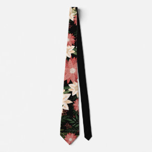 Julfesten Poinsettia vid jul Slips