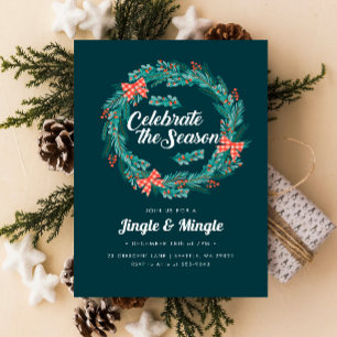 Julfesten Red Gingham, Jul Wandeand Inbjudningar