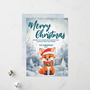 JULFESTEN SNÖ i GOD JUL TRÄD Julkort