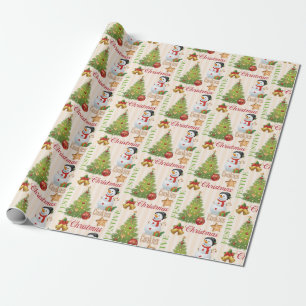 Julfesten Snögubbe Presentpapper