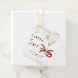 Julfesten Tinsel och Tinis jul Gåvor Etiketter