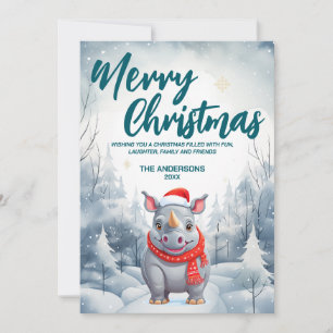 JULFESTEN TRÄD i GOD JUL SNÖ Julkort