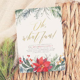 Julfesten Vinter Greenery jul Julkort