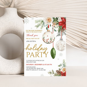 Julfesten Winter Elegant Company Inbjudningar