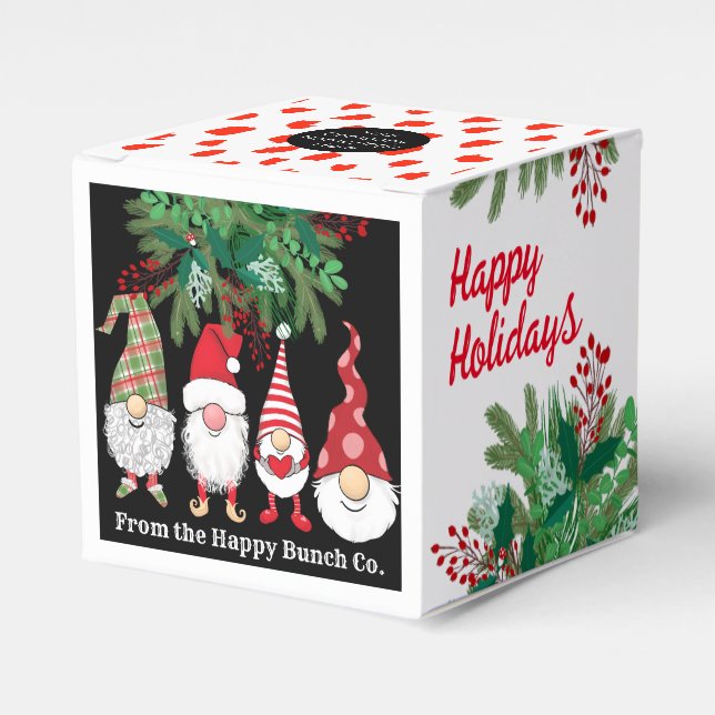 Julfestens prioriteringsruta och Behåll ornament Presentaskar (Framsidan Sidan)