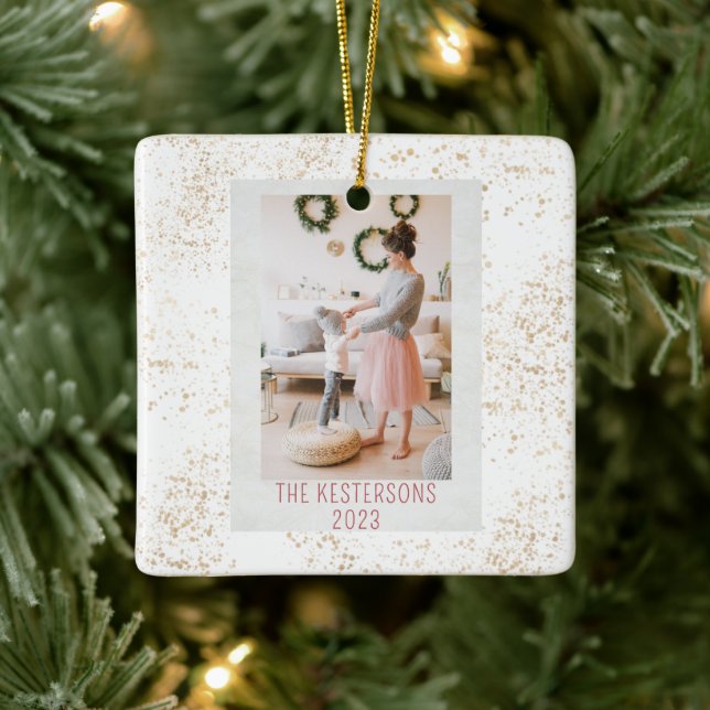 Julfestiger - foto julgransprydnad keramik (Träd)