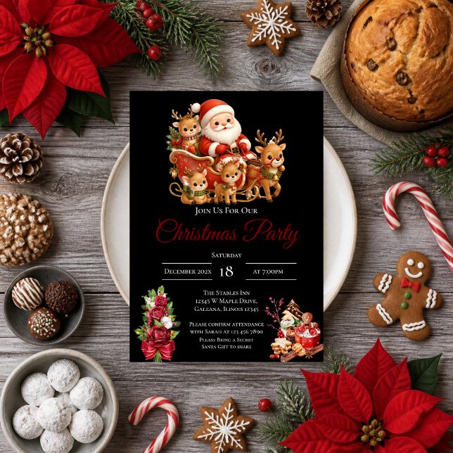 Julfestin Invitation Inbjudningar (Skapare uppladdad)