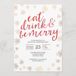 Julfestinbjudan | Ät dryck är bra Inbjudningar