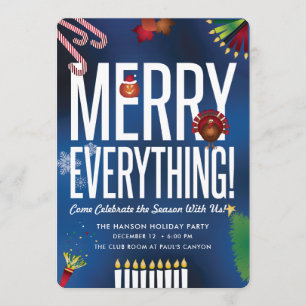 Julfestinbjudan *Merry Everything* Inbjudningar