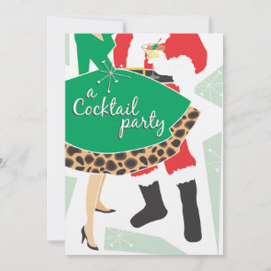 Julfestinbjudningar för cocktailparty inbjudningar