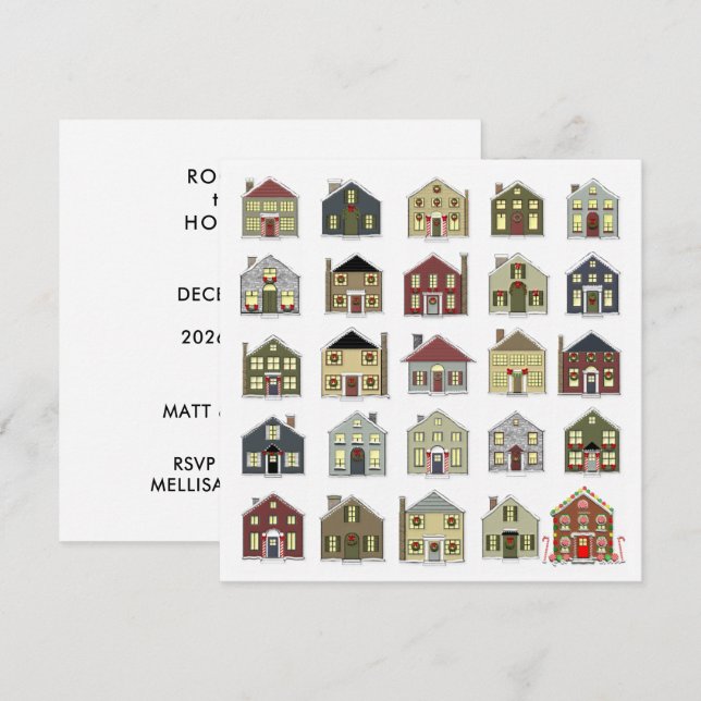 Julfestinladan Inbjudningar (Fram/baksida)