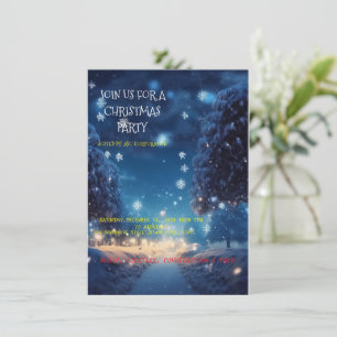 Julfestinladningskort Inbjudningar