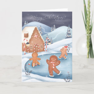 Julfétiv Pepparkaksgubbe Skalkort Kort