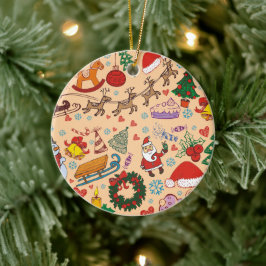 Julfetter Julgransprydnad Keramik