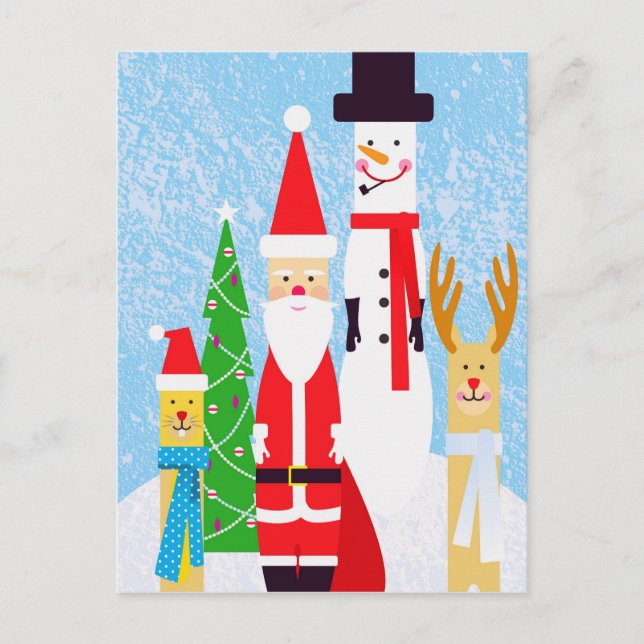 Julfigurer Helg Vykort (Framsida)