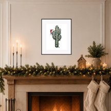 Julfikus med lampor