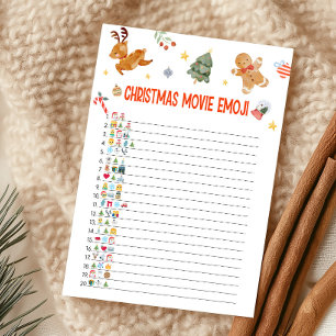 Julfilm Emoji-spel Julkort