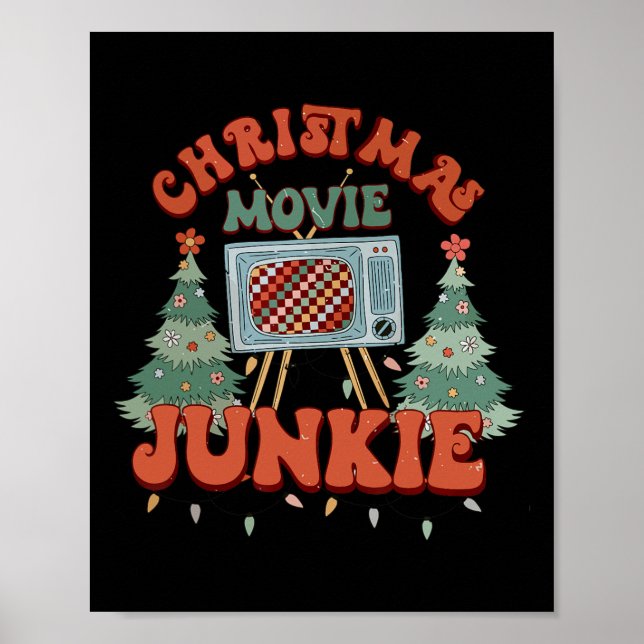 Julfilm Junkie Retro Julgran Chrism Poster (Framsidan)