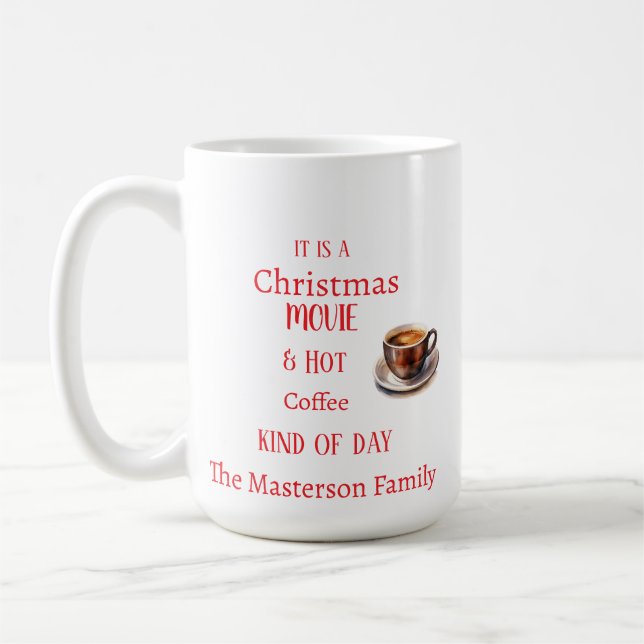 Julfilm och Hett Kaffe Kaffemugg (Vänster)