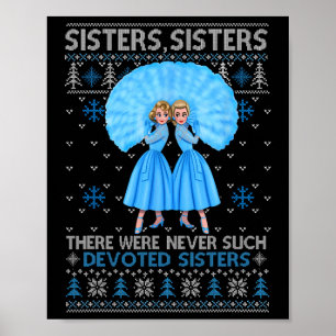 Julfilm Vita Julafton Snö 1954 Holid Poster