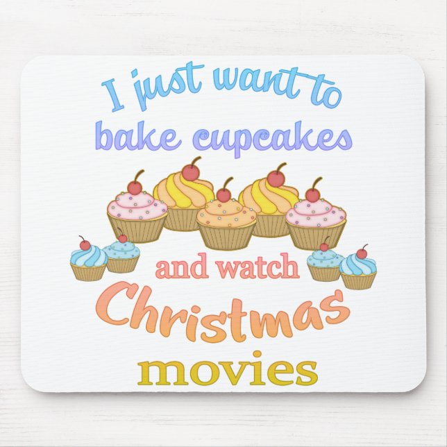Julfilmer och Cupcakes Musmatta (Framsidan)