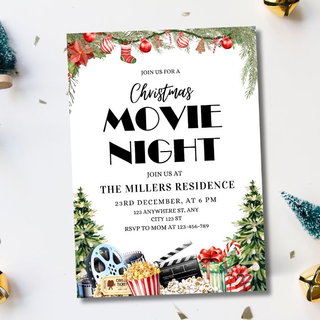Julfilmkvällsinbjudan, Hölspsfilm Inbjudningar (Skapare uppladdad)