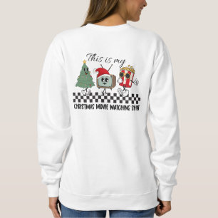 Julfilmshalsduk med namn i främre fickan t shirt