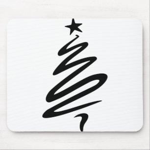 Julfir Star fjättrad tre Träd Musmatta