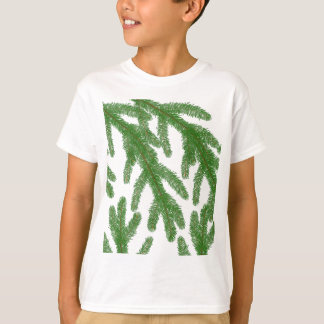Julfir Träd Grenar T Shirt