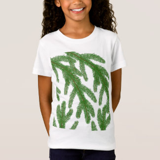 Julfir Träd Grenar T Shirt