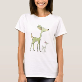 Julfirande Gröna Hjortar Högtider Söt T Shirt