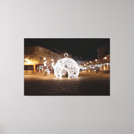 Julfirande i Esztergom Ungern. Canvastryck