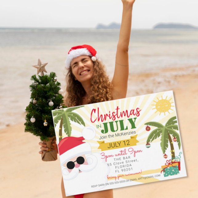 Julfirande inbjudan, rolig sommarfest inbjudningar (Skapare uppladdad)