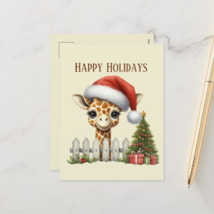 Julfirande lägg till meddelande giraff