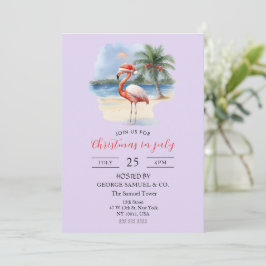 Julfirande med Företagets Namn Flamingo Inbjudningar