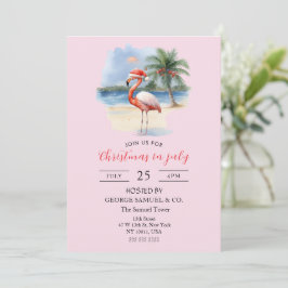 Julfirande med Företagets Namn Flamingo Inbjudningar