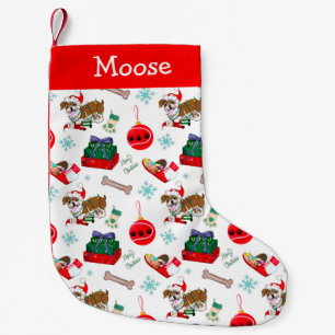 Julfirande med Goofy Bulldog Liten Ch Julstrumpa