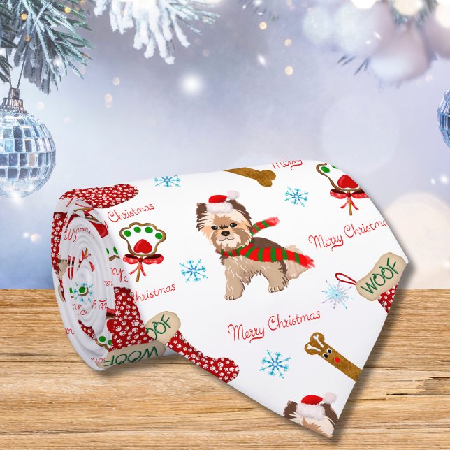 Julfirande med Yorkie  Slips (Skapare uppladdad)