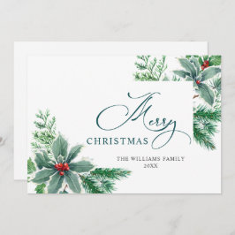 Julfirande Vattenfärg Julbär Julhälsning Julkort