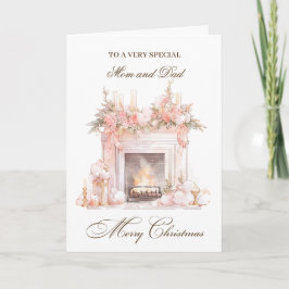 Julfireplace Mamma & Pappa Helgkort