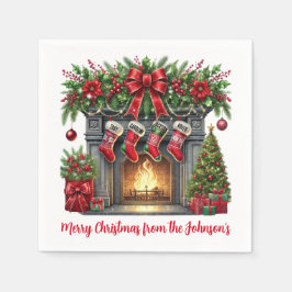 Julfireplace Pappersservett