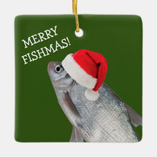 Julfiskar Julgransprydnad Keramik