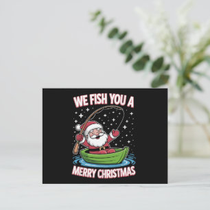 Julfiskare Fiske Den finne Coolan Jultomten Helg Vykort